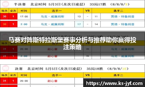 马赛对阵斯特拉斯堡赛事分析与推荐助你赢得投注策略